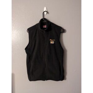 Missouri Tigers Colosseum Black Fleece Women's Full Zip Vest Size M